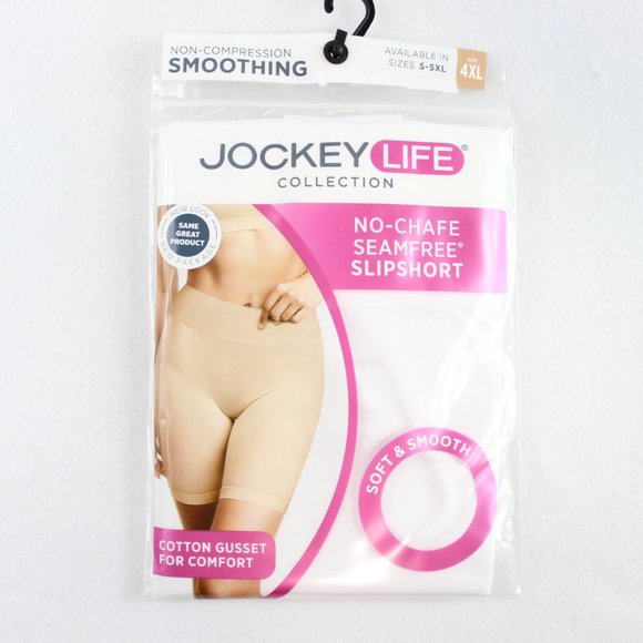 Jockey Life No-Chafe Seamfree Slipshort White - Picture 2 of 8